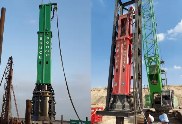 Impact Kazık Çakma Çekici -BRUCE Piling Hammer